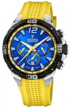 Festina Chrono Bike 2020 Blue Dial Yellow F20523/5 Watch