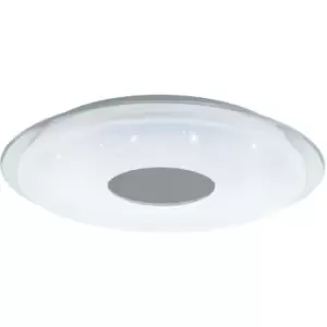 Lanciano LED Connect Ø450 White/Clear ceiling light - White - Eglo