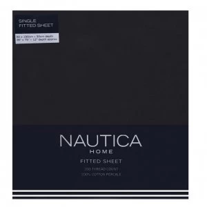 Nautica Fitted Sheet - Charcoal