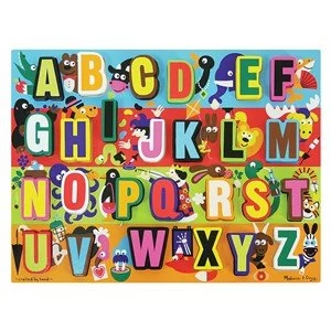 Melissa and Doug Wooden Chunky Puzzle English Alphabet a z 3y