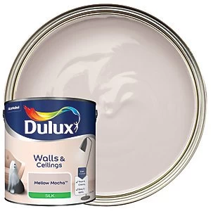 Dulux Walls & Ceilings Mellow Mocha Silk Emulsion Paint 2.5L