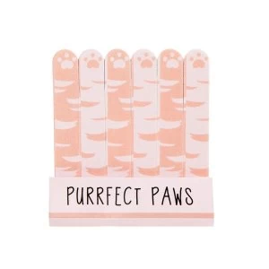 Sass & Belle Cutie Cat Purrfect Paws (Set of 6) Mini Nail Files