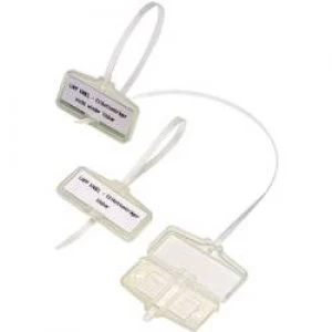 Badge with cable tie Mounting type Cable tie Writing area 53 x 18 mm