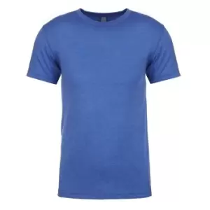 Next Level Mens Tri-Blend Crew Neck T-Shirt (3XL) (Vintage Royal Blue)