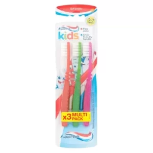 Aquafresh Kids Soft Bristles Toothbrush 3 Pack