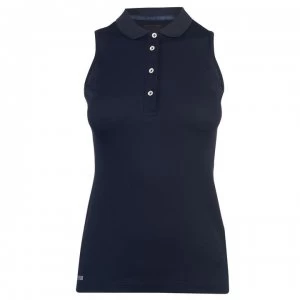 Colmar Donna Sleeveless Polo Shirt Ladies - Black