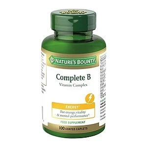Natureamp39s Bounty Complete B Vitamin Complex 100 Coated Caplets