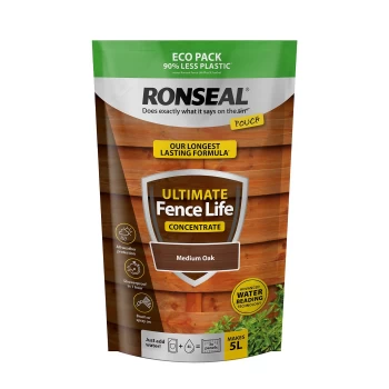 Ronseal Ultimate Fence Life Concentrate Paint Medium Oak - 950ml