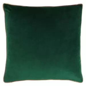 Meridian Velvet Cushion Emerald/Blush