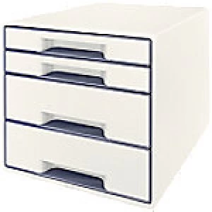 Leitz Desk Drawer Unit WOW Cube Plastic White, Grey 28.7 x 36.3 x 27 cm