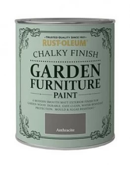 Rust-Oleum Anthracite Garden Furniture Paint - 750Ml