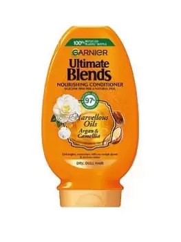 Garnier Ultimate Blends Argan Oil Shiny Hair Conditioner 400ml - wilko