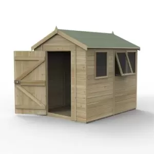 8' x 6' Forest Timberdale 25yr Guarantee Tongue & Groove Pressure Treated Apex Shed a 3 Windows (2.5m x 1.98m)