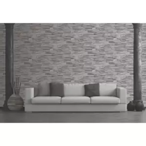 Muriva Duplex Natural Wallpaper, Slate Grey