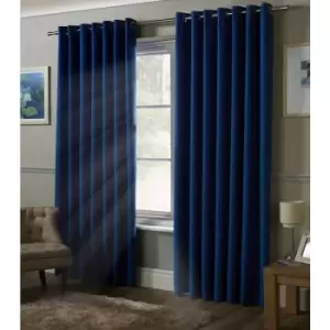 Blackout Curtains Eyelet Ring Top, Polyester, Blue, 66 x 72 - Blue - Alan Symonds