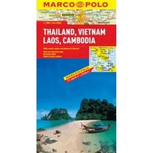Thailand, Vietnam, Laos, Cambodia Marco Polo Map by Marco Polo (Sheet map, folded, 2011)