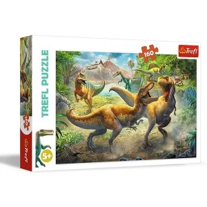 Fighting Tyrannosaurs Jigsaw Puzzle - 160 Pieces