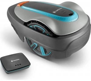 GARDENA Smart Sileno City Cordless Robot Lawn Mower - Turquoise and Grey, Turquoise