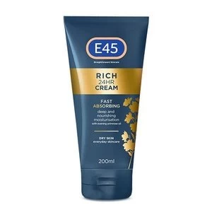 E45 Rich 24hr Cream Fast Absorbing 200ml