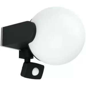 Eglo - Rubio Outdoor Globe Wall Light Black IP44