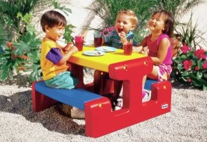 Little Tikes Large Picnic Table Primary.