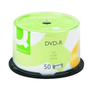 Q-Connect DVD-R 4.7GB Cake Box Pack of 50 KF15419