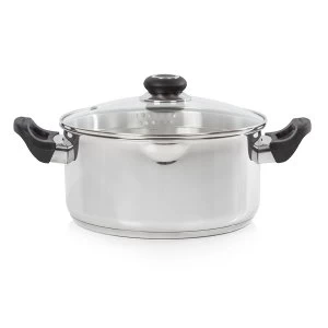 Morphy Richards Equip Stainless Steel Pour and Drain 24cm Casserole Pot
