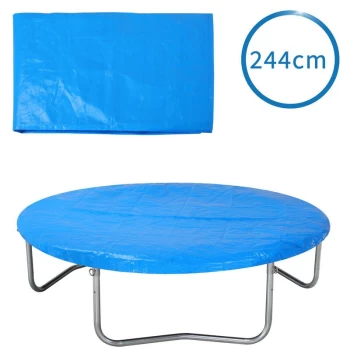 Trampoline Green Rain Cover Ø 244-426cm Waterproof Weather Protective Cover 24Pcs Set Blue