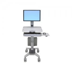 Ergotron WorkFit C-Mod Single Display Sit-Stand Workstation 68.6cm (27") Grey