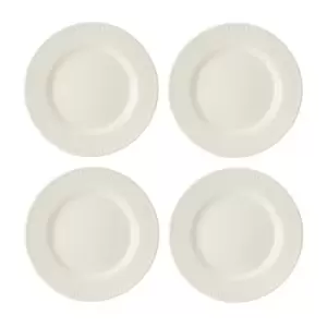 Cranborne Stoneware Side Plates, Set of 4, 21cm, Cream