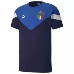 2020-2021 Italy Iconic MCS Tee (Peacot-Blue) - Kids