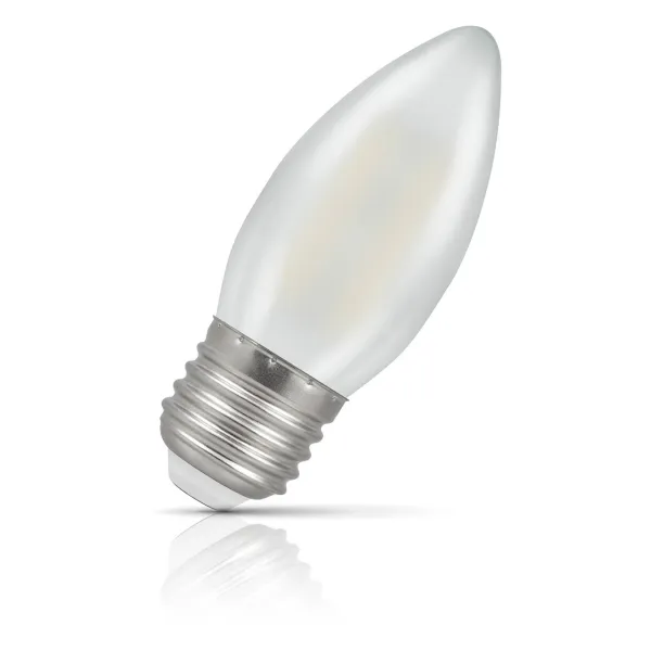 Crompton Lamps LED Candle 2.2W E27 Filament Warm White Pearl (25W Eqv)