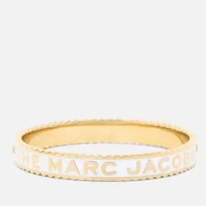 Marc Jacobs Womens The Medallion Lg Bangle - Cream/Gold