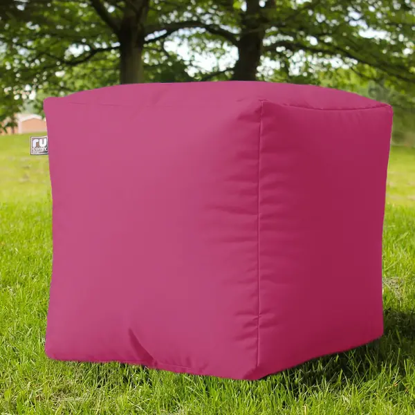 rucomfy Indoor Outdoor Cube Bean Bag - Pink