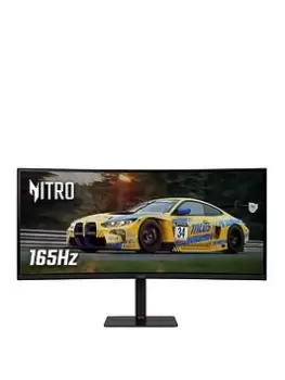 Acer Nitro Xv345Curvbmiphuzx 34-Inch Qhd 165Hz Hdr10 Curved Gaming Monitor