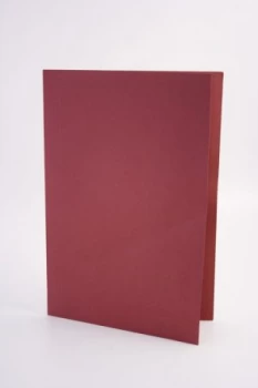 Guildhall Square Cut Folder Foolscap 250gsm Red PK100