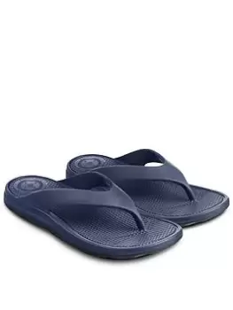 TOTES Ladies Solbounce with Toe Post Sandals - Navy, Size 7, Women