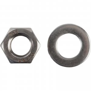 Forgefix A2 Stainless Steel Nuts and Washers M12 Pack of 6