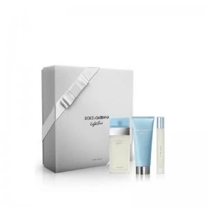 Dolce & Gabbana Light Blue Gift Set 50ml Eau de Toilette + 50ml Body Lotion + 7.4ml Eau De Toilette
