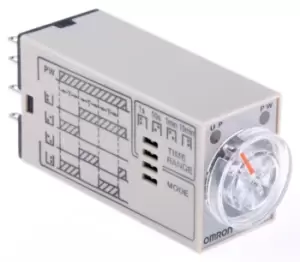 Omron Multi Function Timer Relay, 200 230V ac 0.1 s 10min
