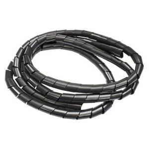 BQ Black Plastic Spiral Cable Tidy