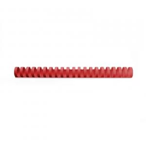 Original Acco GBC Binding Comb 12.5mm A4 21 Ring Red Pack of 100