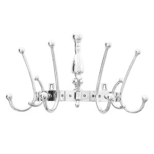 Premier Housewares 14-Hook Half Round Hanger - Polished Aluminium