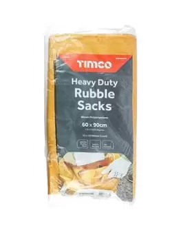 Timco Heavy Duty Rubble Sacks - 60 X 90Cm