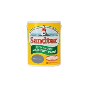 Sandtex - 2.5L Smooth Masonry Paint Vermont Grey