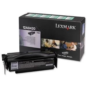 Lexmark 12A8420 Black Laser Toner Ink Cartridge