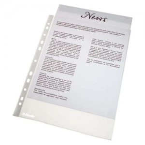 Esselte Punched Pocket A4 Clear 38 micron 56133 (PK100)