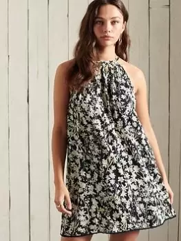 Superdry Beach Cami Dress - Navy, Size 10, Women