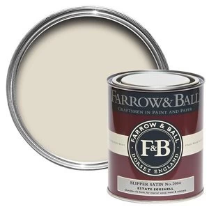 Farrow & Ball Estate Slipper satin No. 2004 Eggshell Metal & wood Paint 0.75L