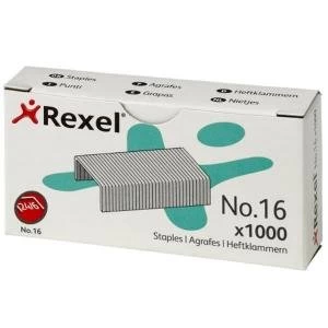 Rexel No. 16 6mm Staples Ref 06121 Pack 1000
